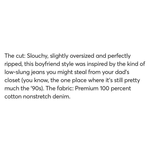 Madewell THE DAD Jean 100% Cotton NON STRETCH Ripped Edition sz 33 NWT - Picture 10 of 16